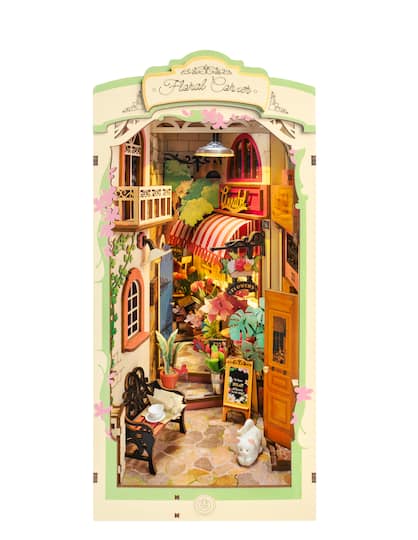 Rolife® Floral Corner DIY Book Nook Shelf Insert Kit